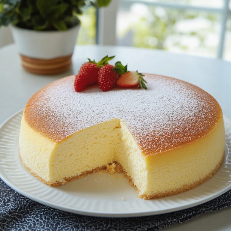 Fluffy Jiggly Japanese Cheesecake Recipe