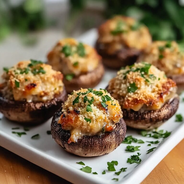Garlic Parmesan Stuffed Mushrooms Recipe