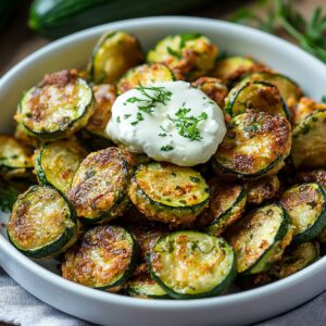 Crispy Zucchini Garlic Bites Recipe