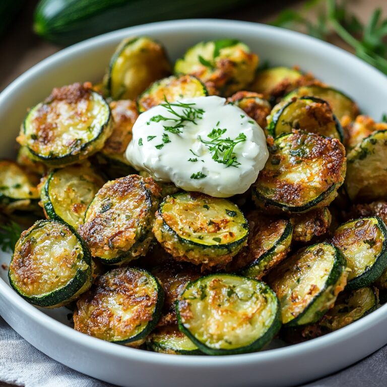 Crispy Zucchini Garlic Bites Recipe