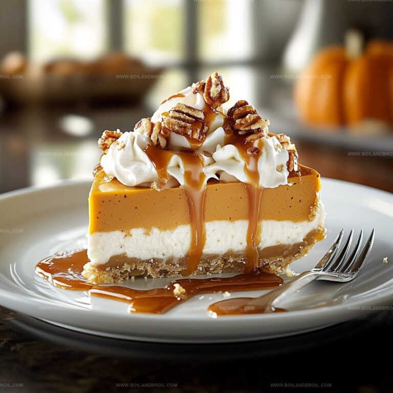 Layered Creamy Pumpkin Pie Recipe