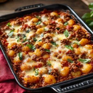 Cheesy Bolognese Gnocchi Bake Recipe