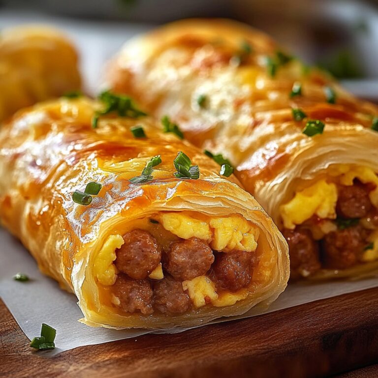 Sausage Egg & Cheese Roll-Ups Recipe