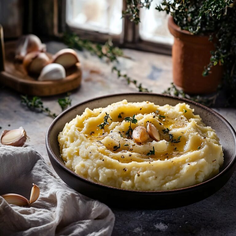 Herb and Garlic Mashed Potatoes Recipe