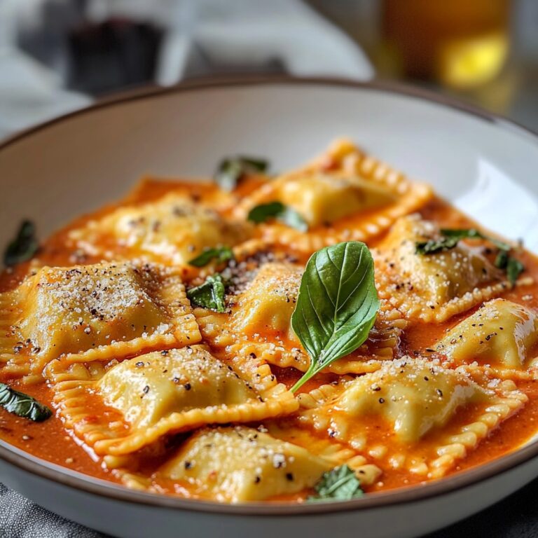 Creamy Tuscan Ravioli Recipe