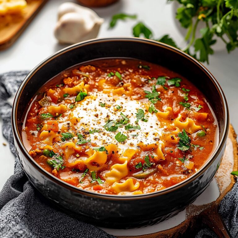 Delicious Vegetarian Lasagna Soup Recipe