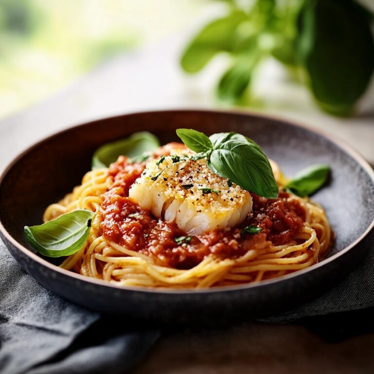 Easy Tomato Cod Pasta Recipe