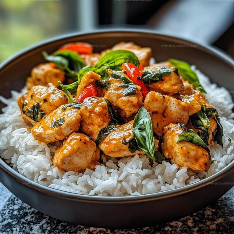 Coconut Basil Chicken with Rice Recipe