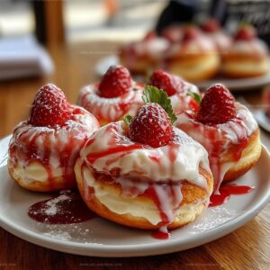 Strawberry Cheesecake Donuts Recipe