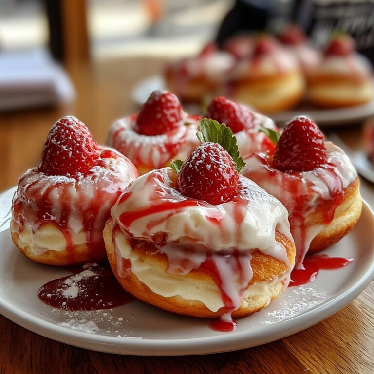 Strawberry Cheesecake Donuts Recipe