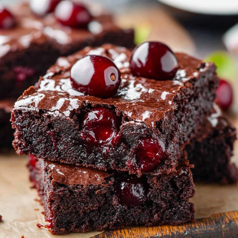 Decadent Chocolate Cherry Brownies Recipe