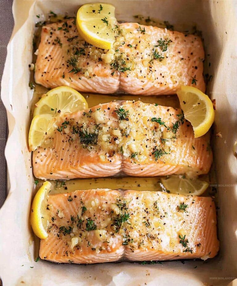 Garlic Butter Baked Salmon Recipe