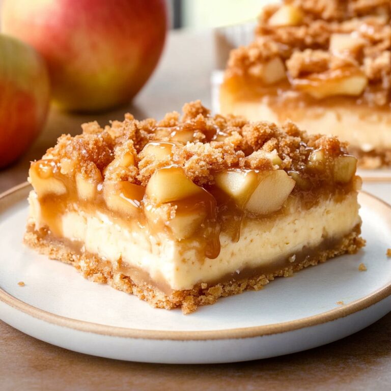 Delicious Caramel Apple Cheesecake Bars Recipe