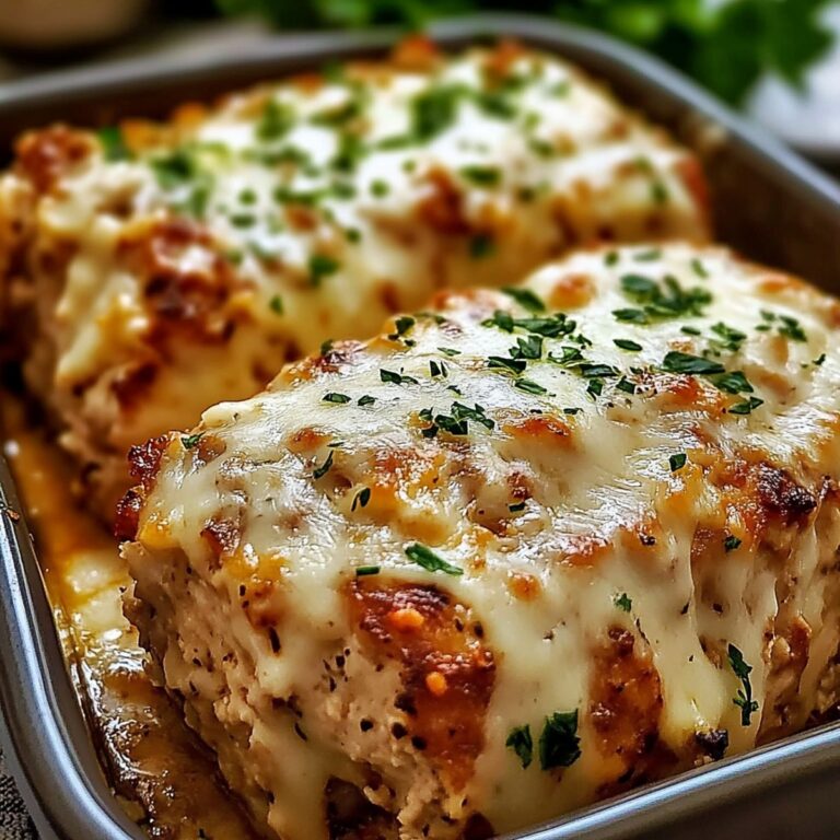 Garlic Parmesan Chicken Meatloaf Recipe