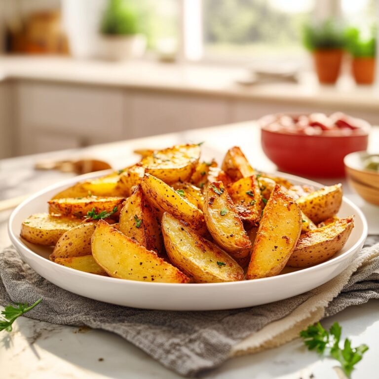 Crispy Oven-Baked Potato Wedges Recipe