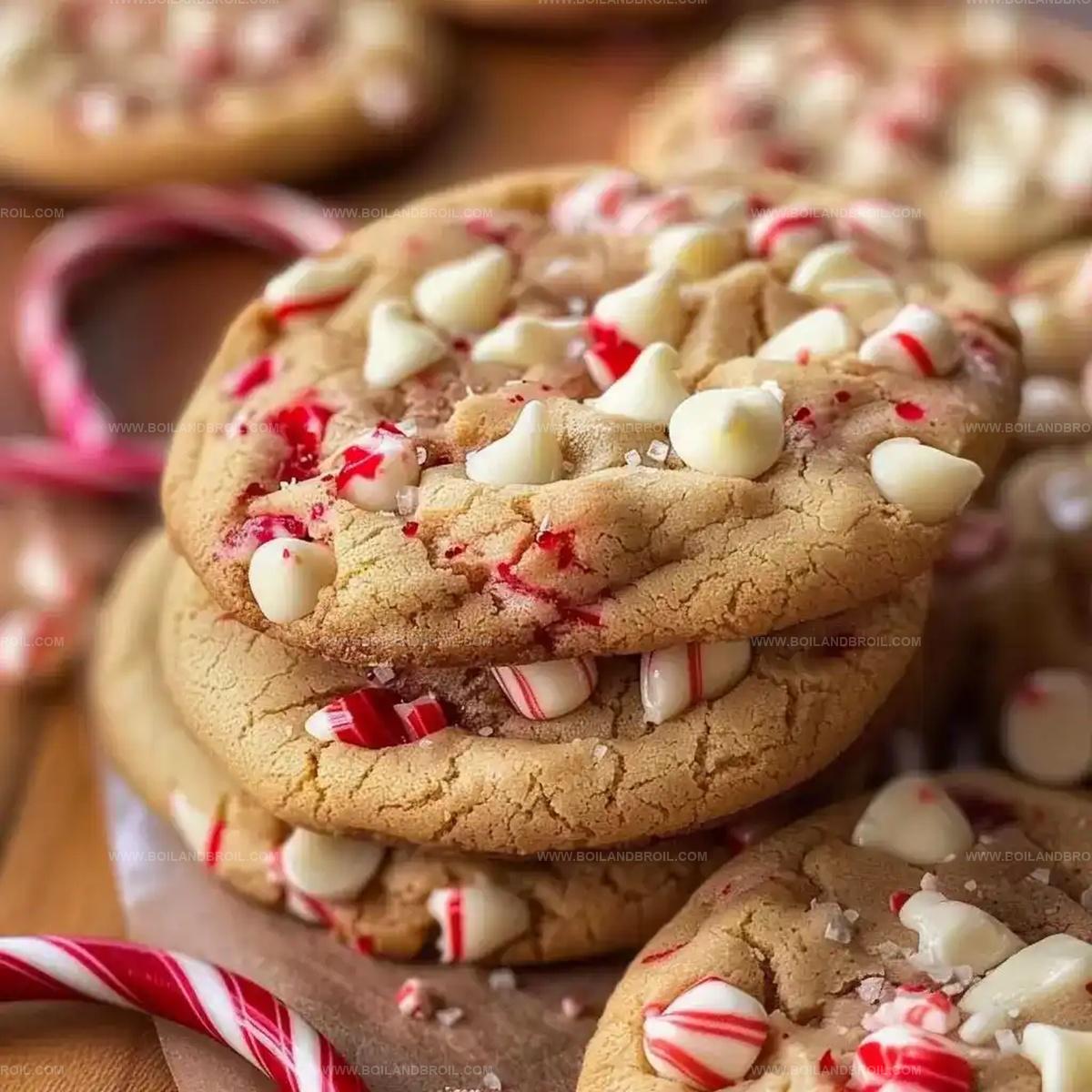 White Chocolate Candy Cane Cookies Recipe
