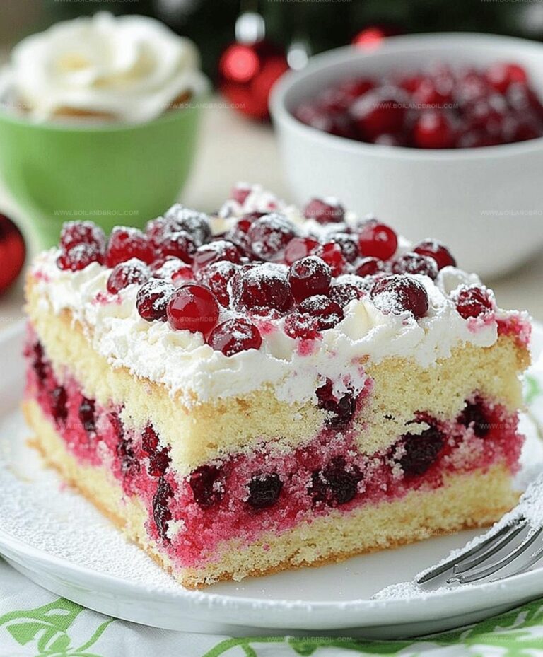 Christmas Cranberry Poke Cake Recipe