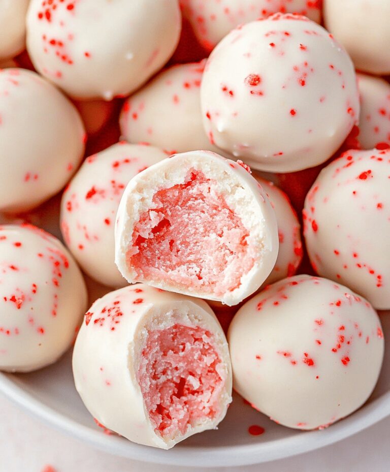 White Chocolate Strawberry Truffles Recipe