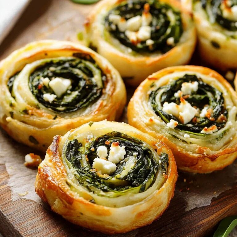 Spinach Feta Pinwheels Recipe