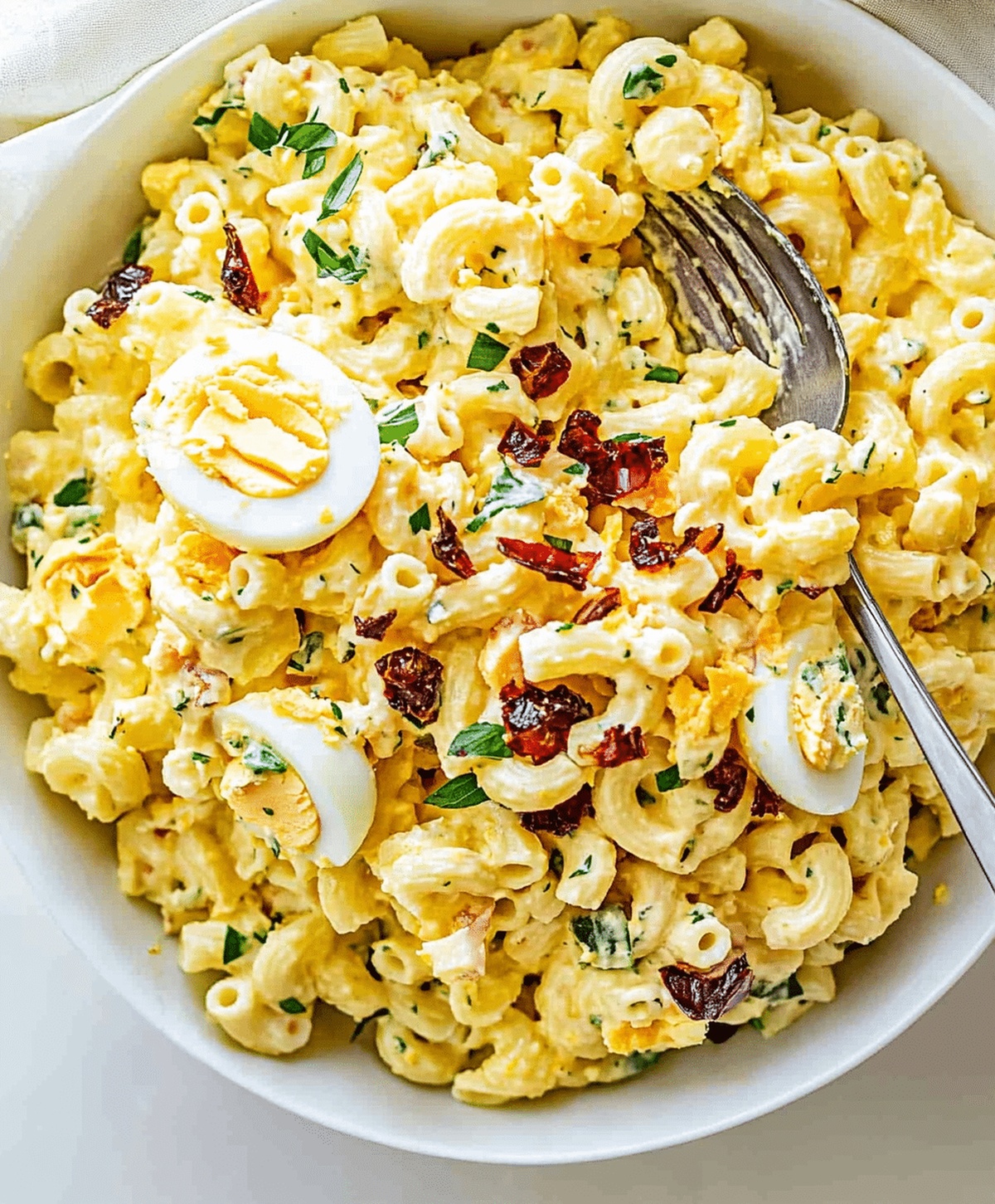 Deviled Egg Macaroni Pasta Salad Recipe