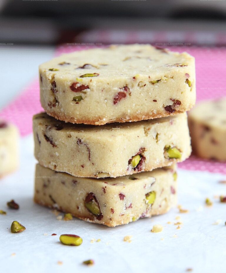 Pistachio Shortbread Cookies Recipe