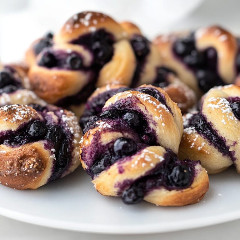 Fresh Baked Blueberry Knots Recipe