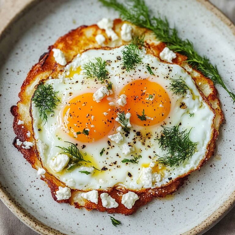 Crispy Feta Fried Eggs Recipe