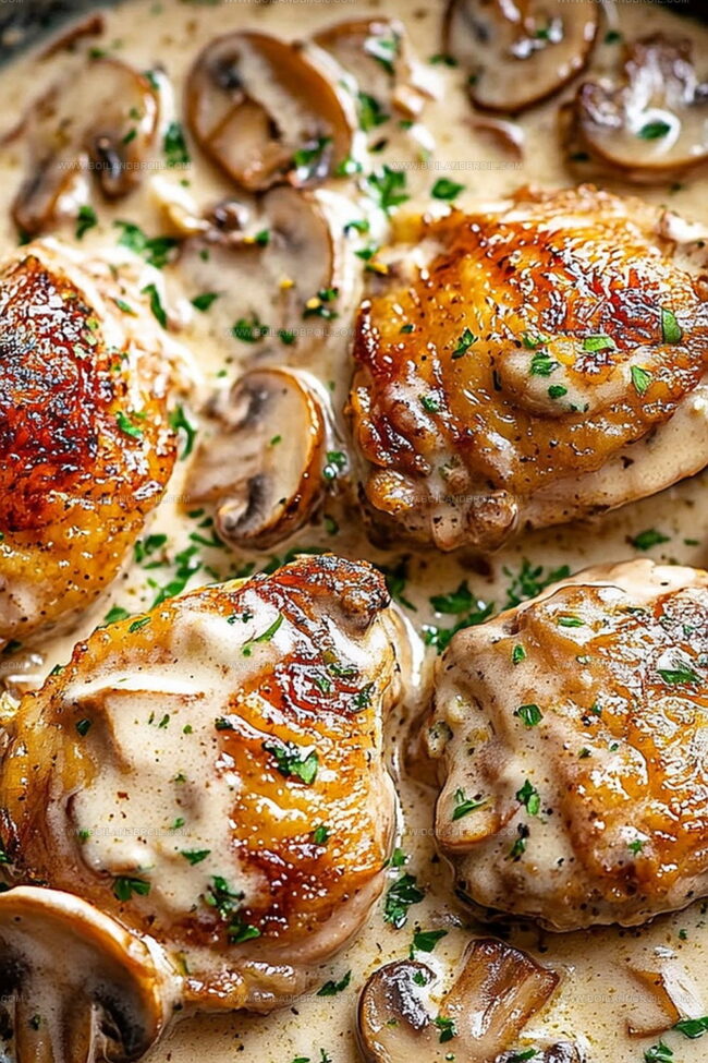 Ingredients for Creamy Mushroom Chicken