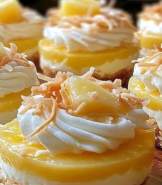 Steps to Make Mini Pineapple Cheesecakes at Home