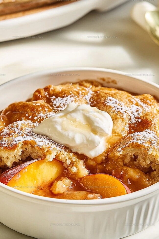 Everything That Goes into Peach Cobbler