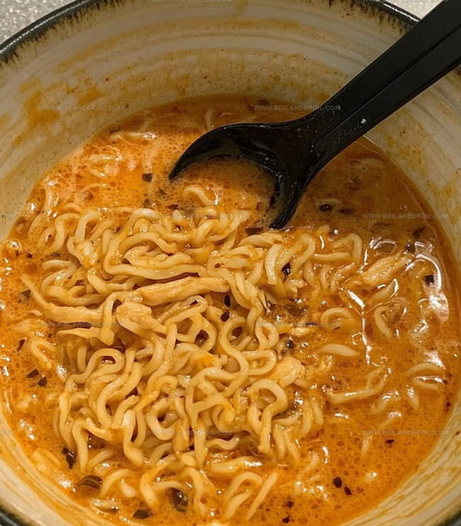 How to Prepare Fiery Chicken Ramen with Garlic Sauce