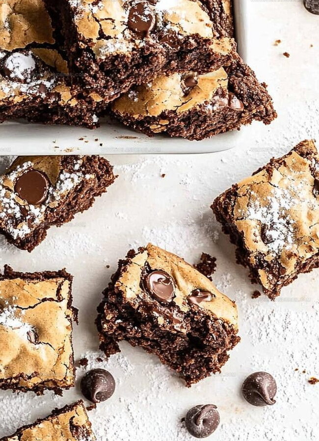 Making Chocolate Chip Cookie Brownies