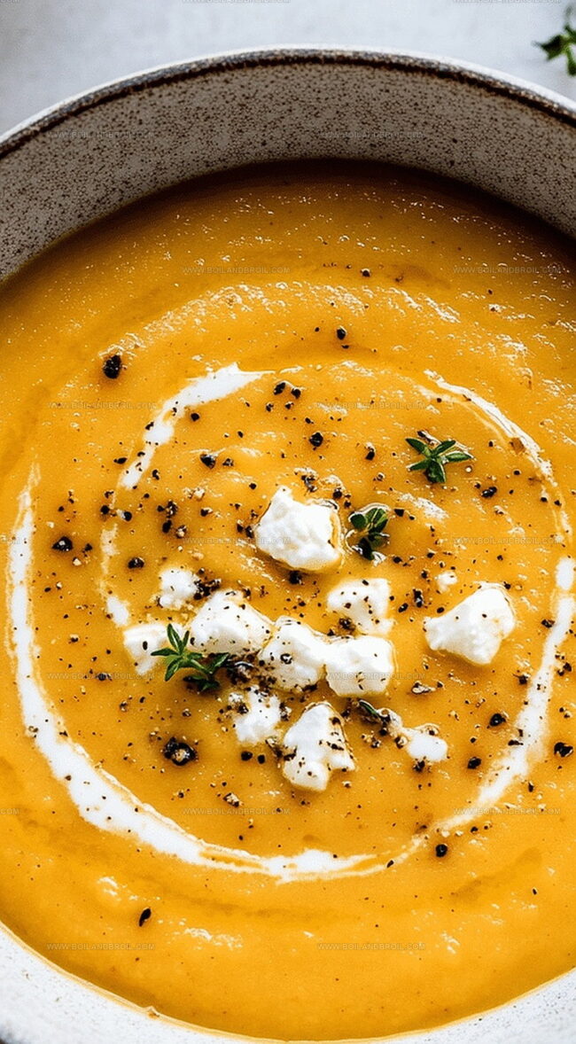Save and Serve Butternut Feta Soup