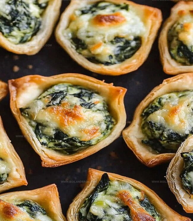 How to Make Cheesy Spinach Dip Bites Easily