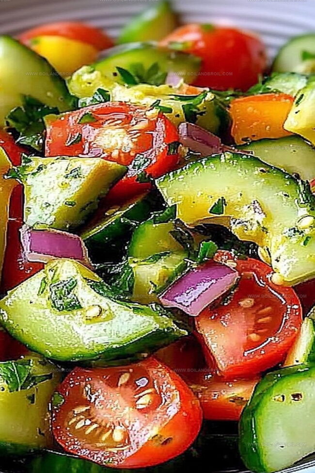 Why Everyone Loves This Cucumber Tomato Avocado Salad