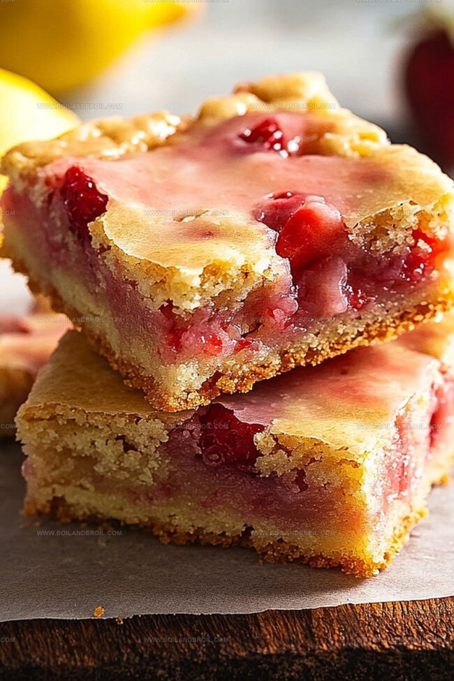 What Goes Into Strawberry Lemon Blondies