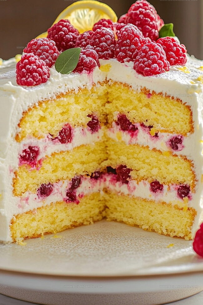 What Stands Out About Raspberry Cake with Lemon Buttercream